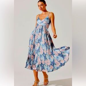 NWT! ASTR the label Maeve pleated midi dress!